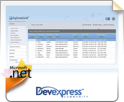 Devexpress, AgDataGrid