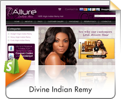 Shopify, Allure Indian Hair