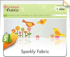 Shopify, Sparkly Fabric
